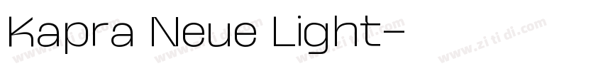 Kapra Neue Light字体转换